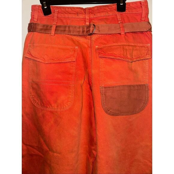 Free People We The Free Oklahoma Sunset Waterfalls Baggy Wide Leg Denim Jeans wo - Picture 4 of 8